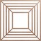 Ekena Millwork Raven Wood Fretwork Pierced Ceiling Medallion, Wood (Paint Grade), 28"OD x 10 1/4"ID x 3/8"T CMWP28X28X0375RAMF - alternate 1